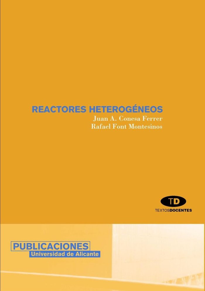 Reactores heterogéneos, de Conesa Ferrer | portada del libro