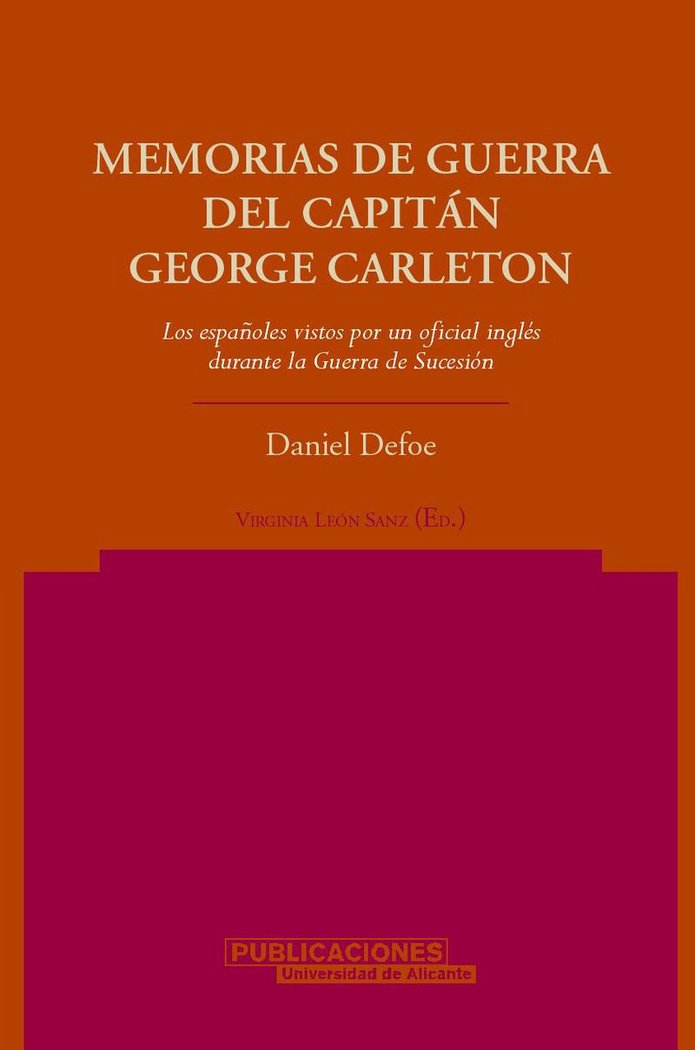 Memorias de guerra del capitán George Carleton, de Defoe | portada del libro