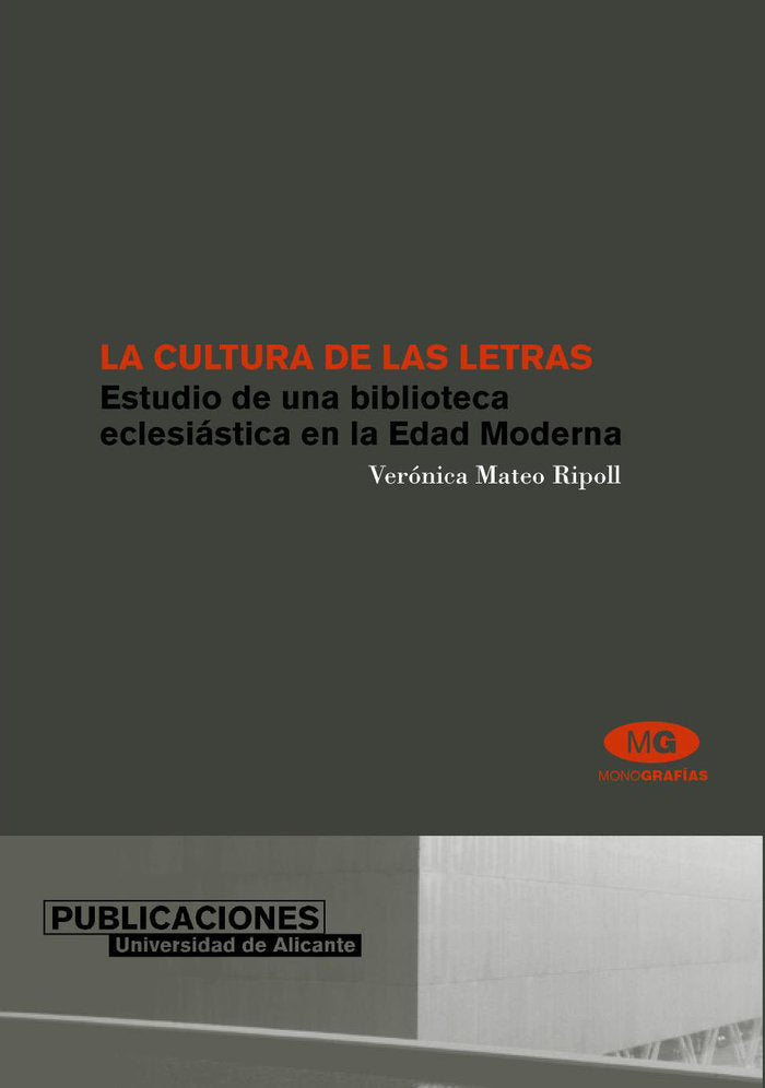 La cultura de las letras, de Mateo Ripoll | portada del libro