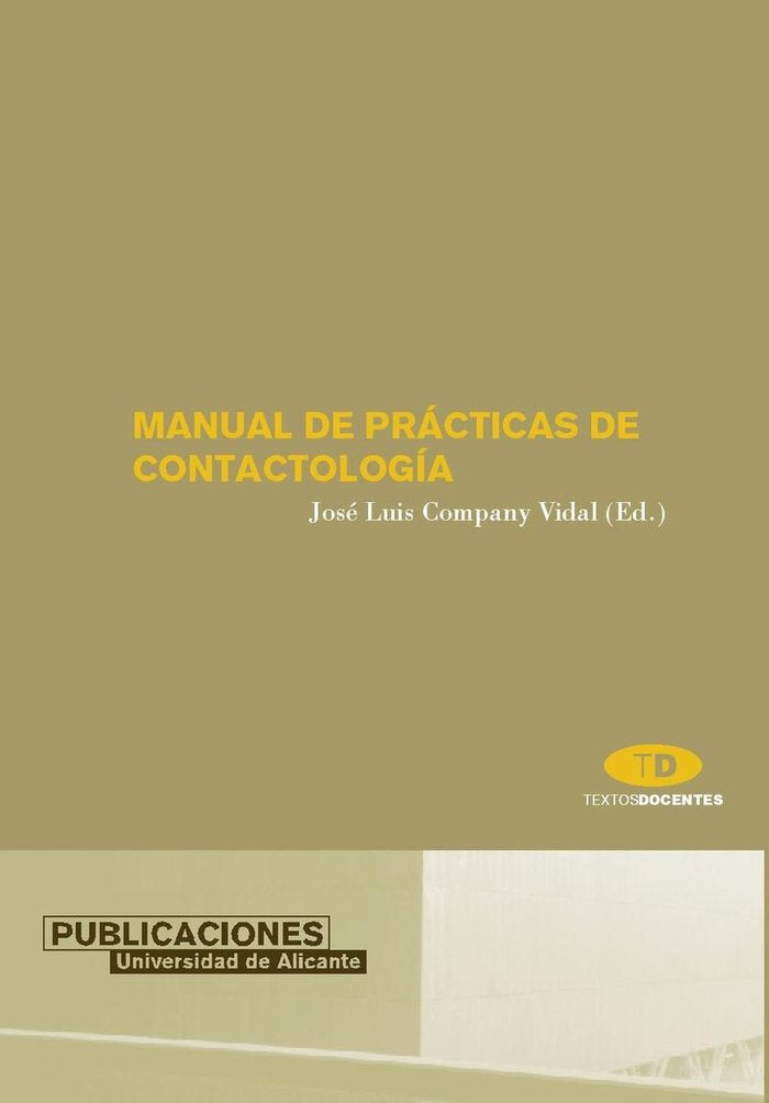Manual de prácticas de contactología, de COMPANY VIDAL | portada del libro