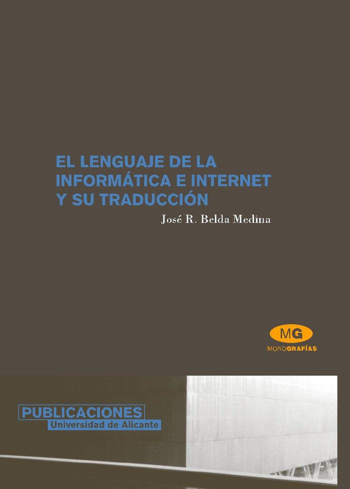 El lenguaje de la informática e internet y su traducción, de Belda Medina | portada del libro