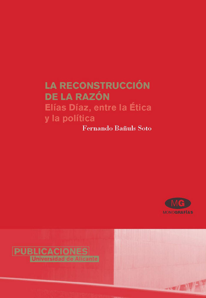 La reconstrucción de la razón, de Bañuls Soto | portada del libro