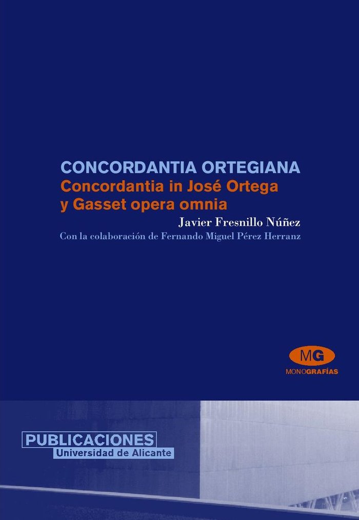 Concordantia ortegiana, de Fresnillo Núñez | portada del libro