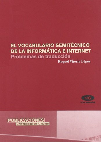 El vocabulario semitécnico de la informática e Internet, de Vitoria López | portada del libro