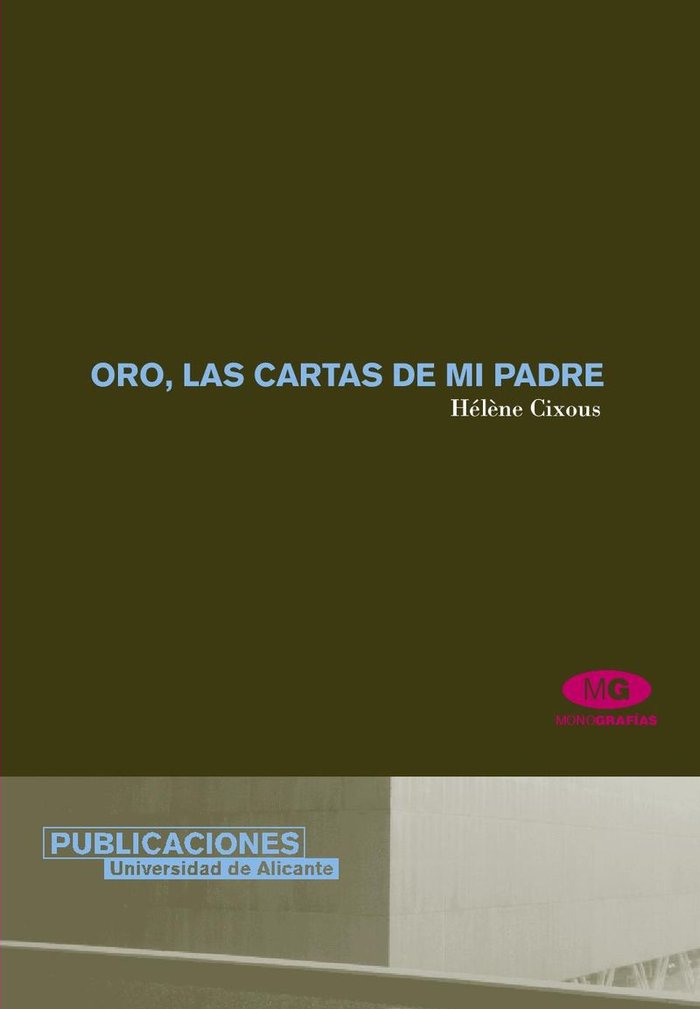 Oro. Las cartas de mi padre, de Cixous | portada del libro