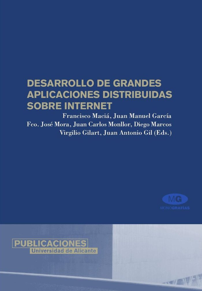 Desarrollo de grandes aplicaciones distribuidas sobre internet, de Varios autores | portada del libro