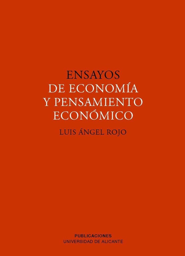 Ensayos de economía y pensamiento económico, de Rojo Duque | portada del libro