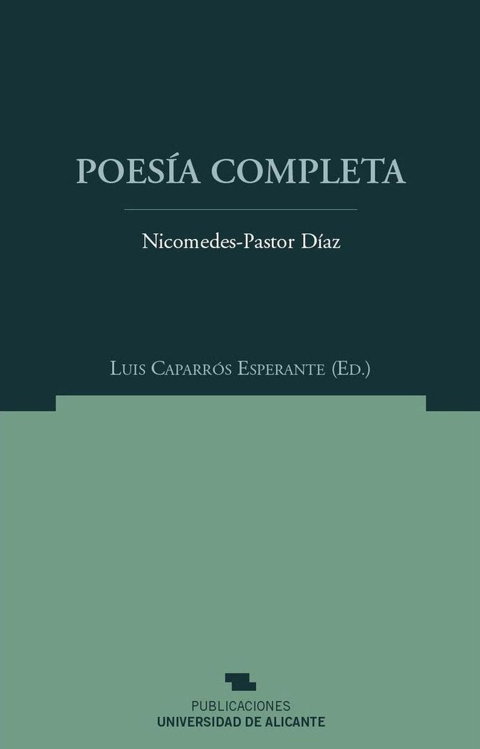 Poesía completa de Nicomedes-Pastor Díaz, de Pastor Díaz, Nicomedes | portada del libro