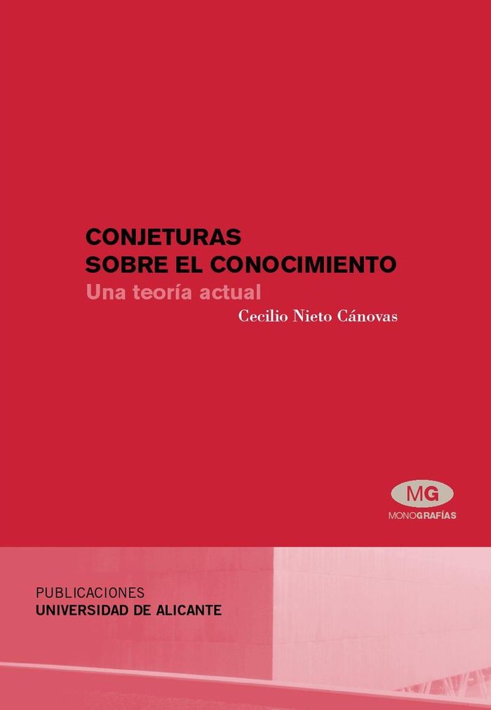 Conjeturas sobre el conocimiento, de Nieto Cánovar | portada del libro