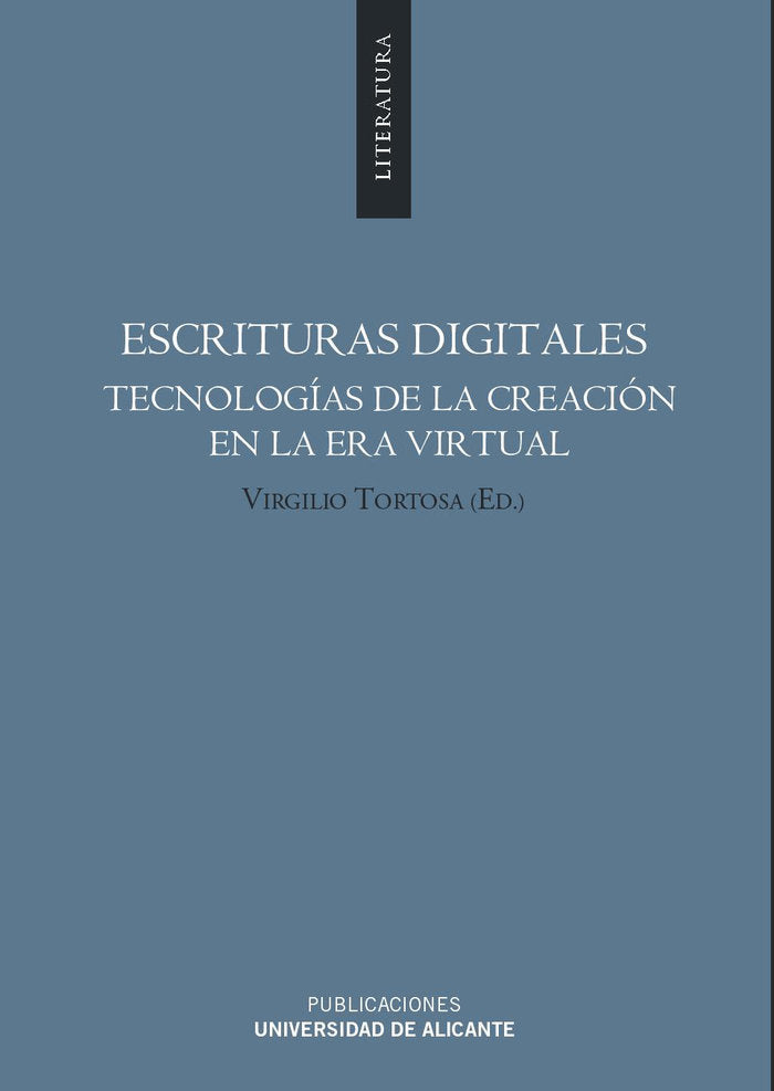 Escrituras digitales, de Tortosa Garrigós | portada del libro