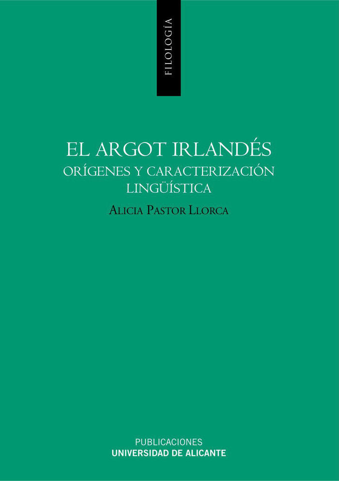 El argot irlandés, de Pastor Llorca | portada del libro