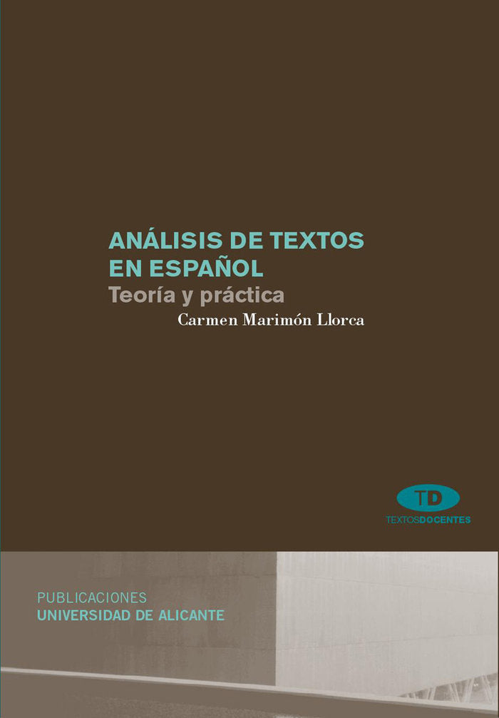 Análisis de textos en español, de Marimón Llorca | portada del libro