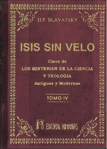 Isis sin velo (Tomo IV), de Helena Petrovna | portada del libro