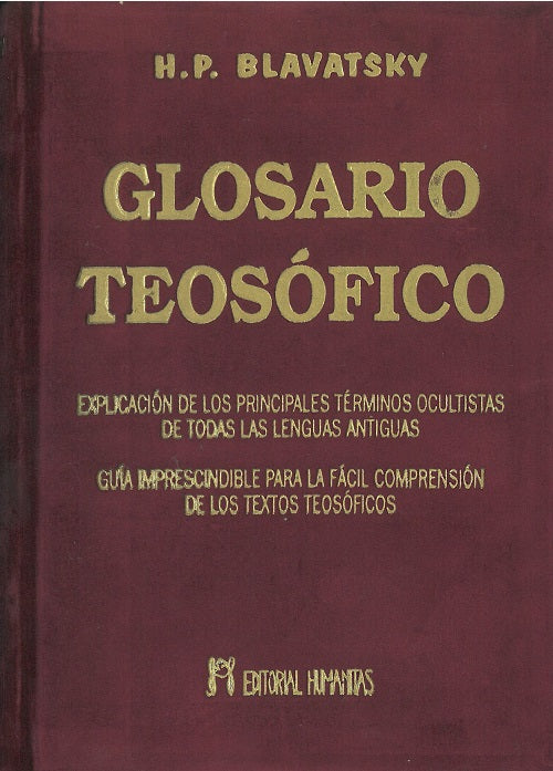El glosario teosófico, de Helena Petrovna | portada del libro