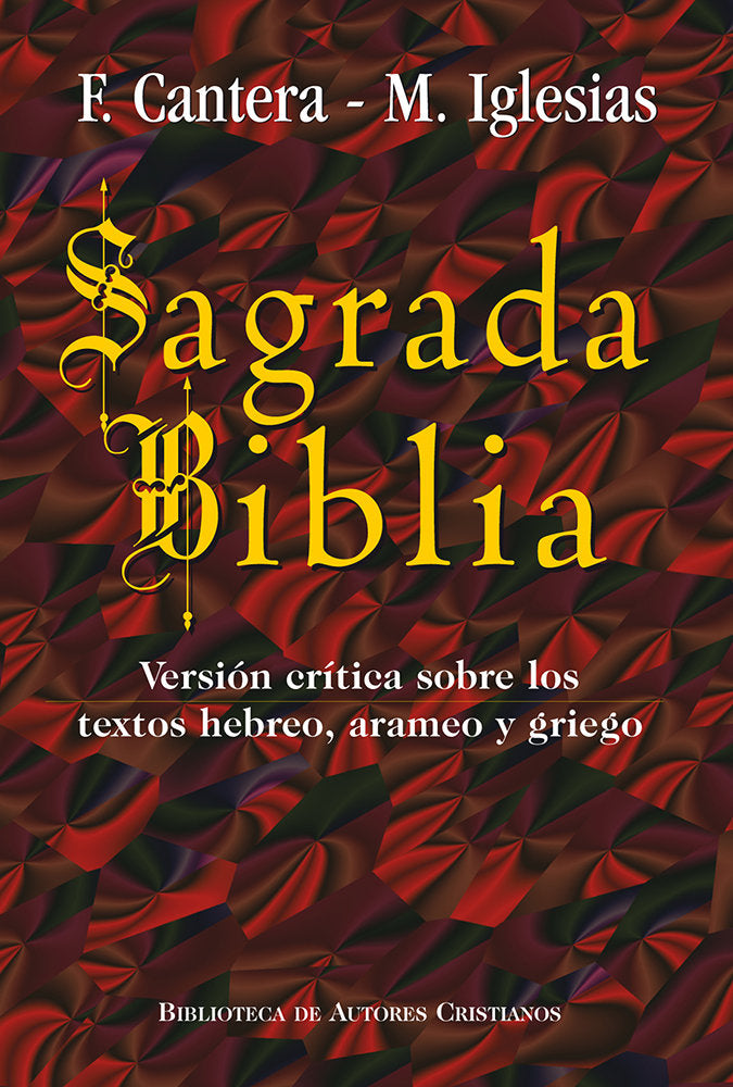 Sagrada Biblia (Cantera-Iglesias), de Varios autores | portada del libro