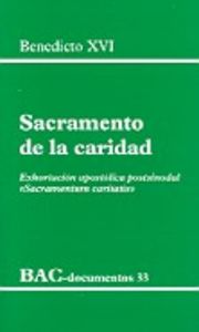 Sacramento de la caridad, de Benedicto XVI | portada del libro