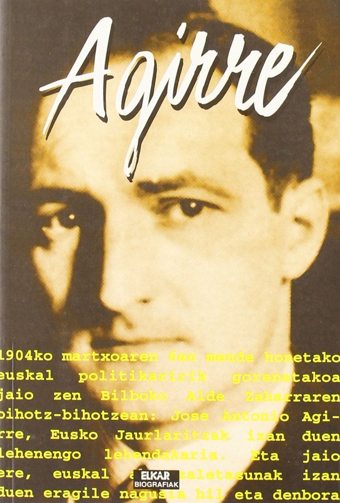 Agirre, de Zuberogoitia Espilla | portada del libro