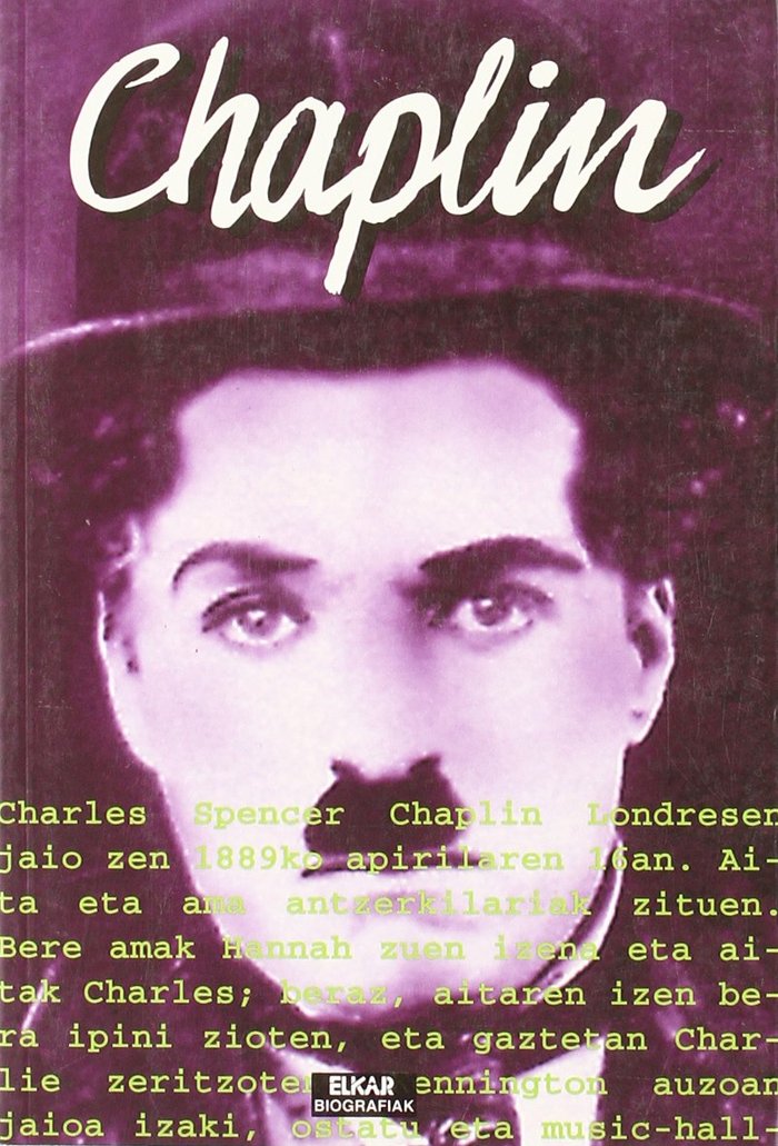 Chaplin, de Zuberogoitia Espilla | portada del libro