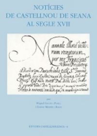 Notícies de Castellnou de Seana al segle XVII, de Galitó | portada del libro
