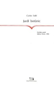 Jardí botànic, de Solé Fajardo | portada del libro