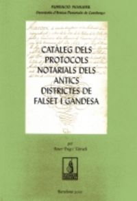 Catàleg Notarial de Falset i Gandesa, de Puig i Tarrech, Roser | portada del libro