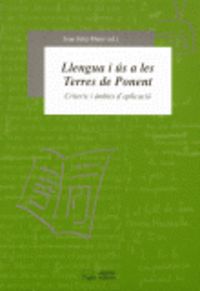 Llengua i ús a les Terres de Ponent, de Varios autores | portada del libro
