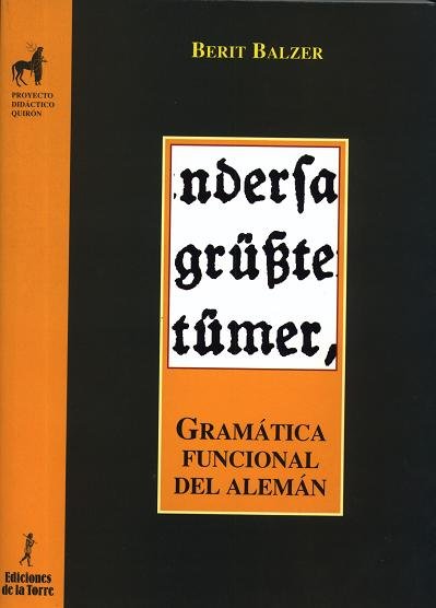Gramática funcional del alemán, de Balzer, Berit | portada del libro