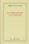La sublimidad y lo sublime, de Aullón de Haro | portada del libro