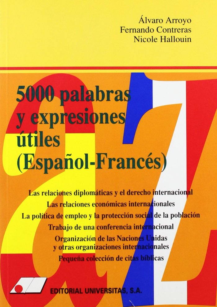 5000 palabras y expresiones útiles (español-francés), de Arroyo Ortega | portada del libro