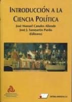 Introducción a la ciencia pol¡tica, de José Manuel Canales Aliende | portada del libro