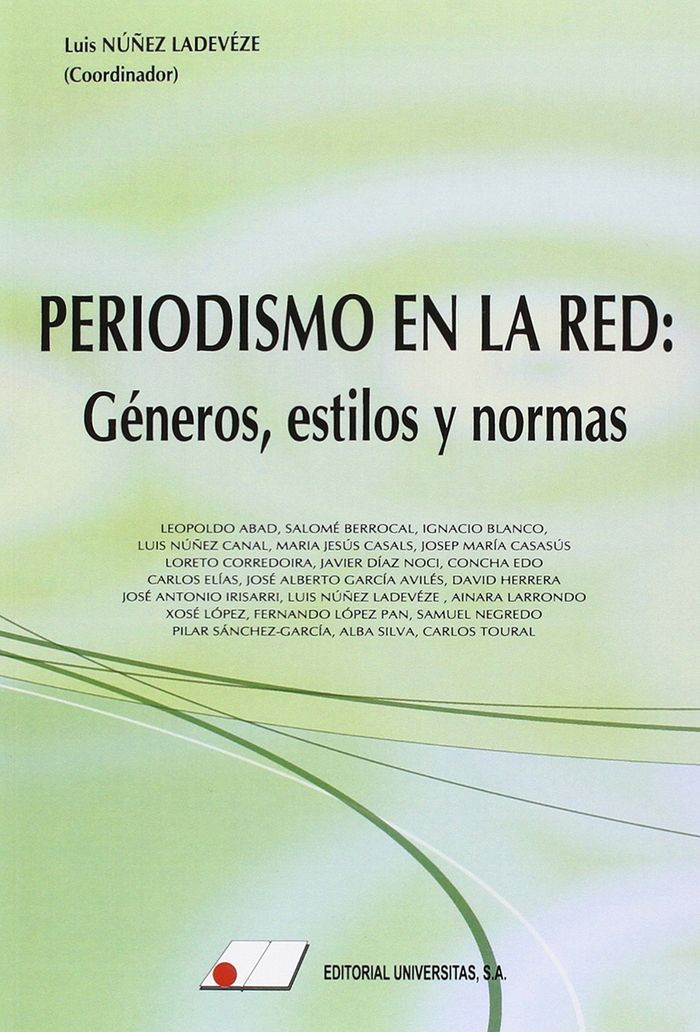 Periodismo en la Red: Géneros, estilos y normas | portada del libro