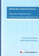 DERECHO CONSTITUCIONAL. FUNDAMENTOS Y PRINCIPIOS DOGMÁTICOS., de Brey Blanco, José Luis | portada del libro