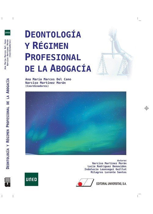 Deontología y régimen profesional de la abogacía, de MARCOS DEL CANO,ANA MARIA | portada del libro