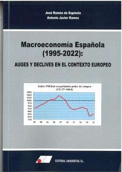 MACROECONOMIA ESPAÑOLA (1995-2022):AUGES Y DECLIVES EN EL CONTEXTO EUROPEO, de JOSE RAMON DE ESPINOLA SALAZAR | portada del l