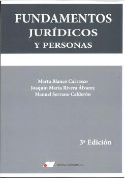FUNDAMENTOS JURIDICOS Y PERSONA, de BLANCO CARRASCO, MARTA | portada del libro