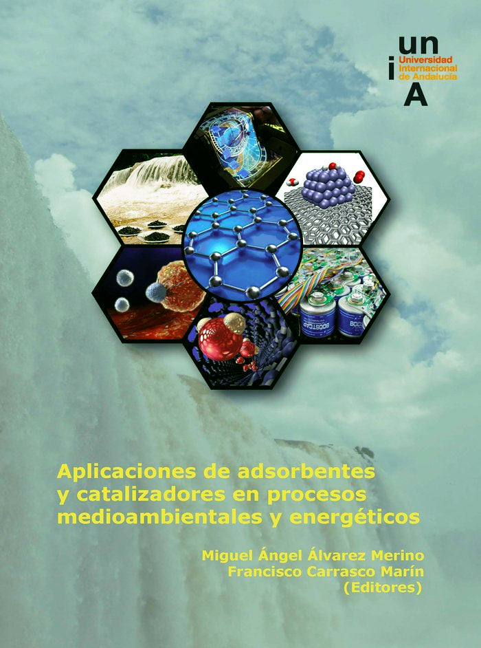 Aplicaciones de adsorbentes y catalizadores en procesos medioambientales y energéticos | portada del libro