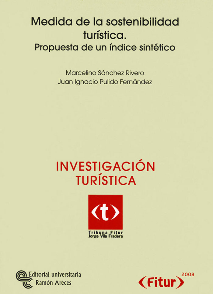 Medida de la sostenibilidad turística, de Sánchez Rivero | portada del libro