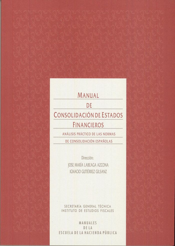 Manual de consolidación de estados financieros, de Varios autores | portada del libro
