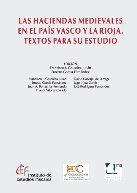 Las Haciendas medievales en el País Vasco y la Rioja. Textos para su estudio, de Varios autores | portada del libro