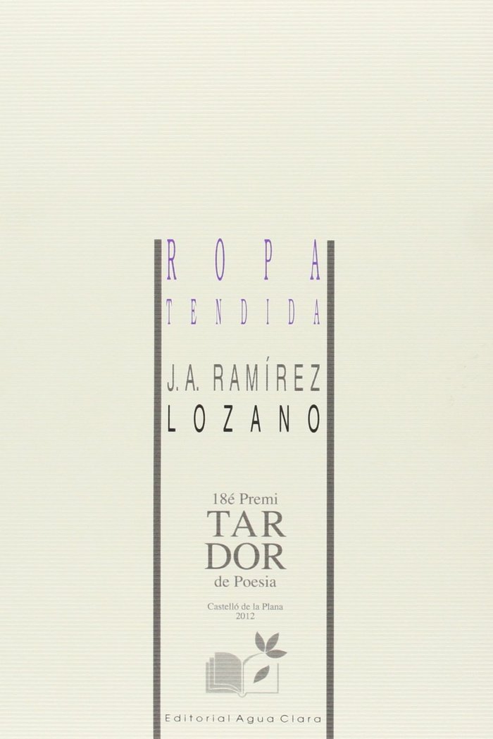 ROPA TENDIDA, de RAMíREZ LOZANO | portada del libro
