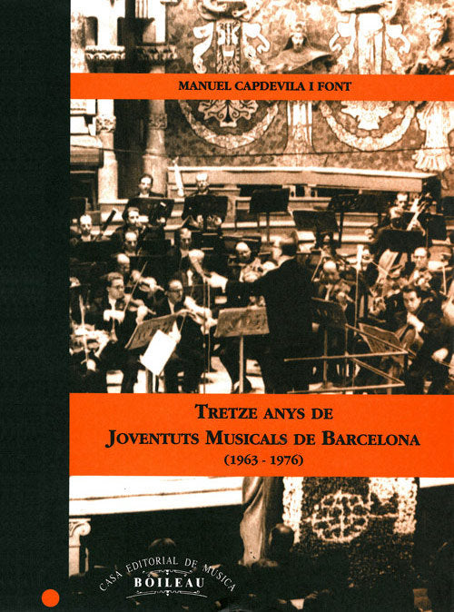 Tretze anys de Joventuts Musicals de Barcelona, de Capdevila Font, Manuel | portada del libro