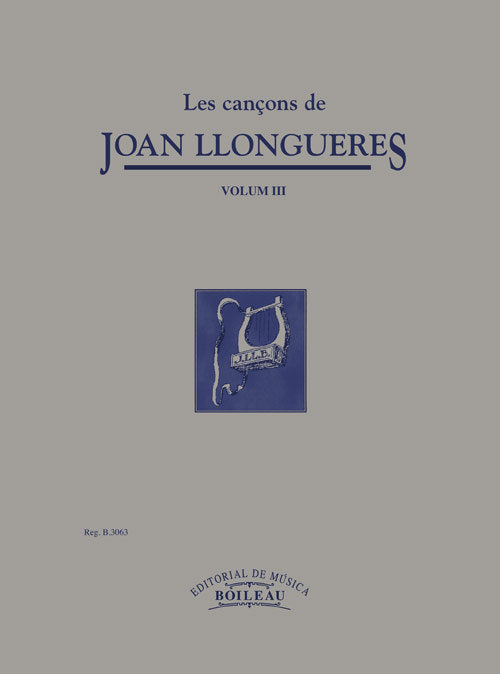 Les cançons de Joan Llongueres III, de Llongueres, Joan | portada del libro
