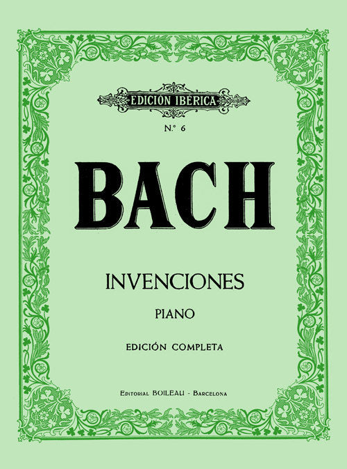 INVENCIONES A 2 Y 3 VOCES, de BACH, JOHANN SEBASTIAN | portada del libro