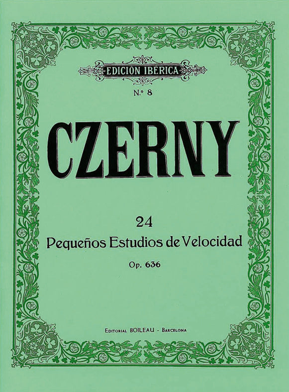 24 Pequeños estudios de velocidad, op. 636, de Czerny, Carl | portada del libro