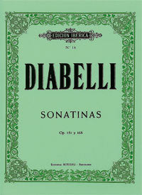 11 Sonatinas para piano, Op.151 y 168, de Diabelli, Antonio | portada del libro