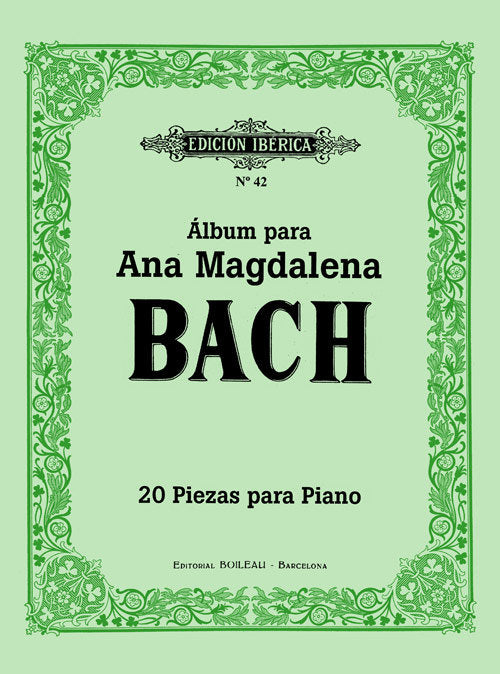 ALBUM ANA MAGDALENA BACH 20 PIEZAS PARA PIANO, de AA.VV. | portada del libro