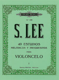 40 Estudios melódicos y progresivos para violoncelo, de Lee, Sebastian | portada del libro