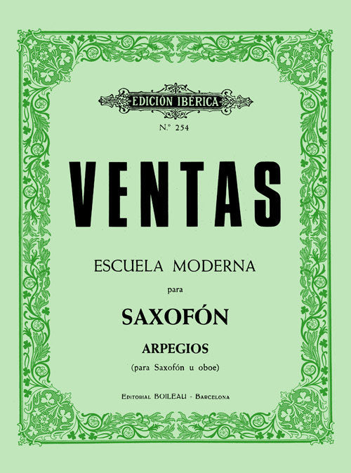 Escuela moderna para Saxofón u Oboe, de Ventas, Adolfo | portada del libro