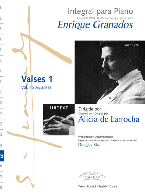 VALSES 1, de GRANADOS, ENRIQUE | portada del libro