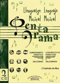 PENTAGRAMA II GRAU MITJA GRADO MEDIO A, de CUSTODIO DE ALBA, JOSEP | portada del libro
